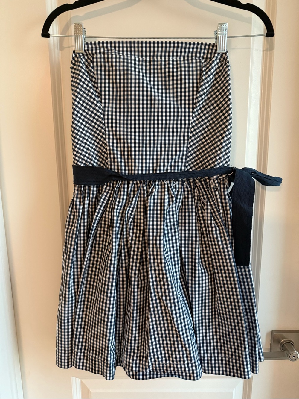 Vintage Y2K Abercrombie & Fitch Navy Plaid Mini Dress L